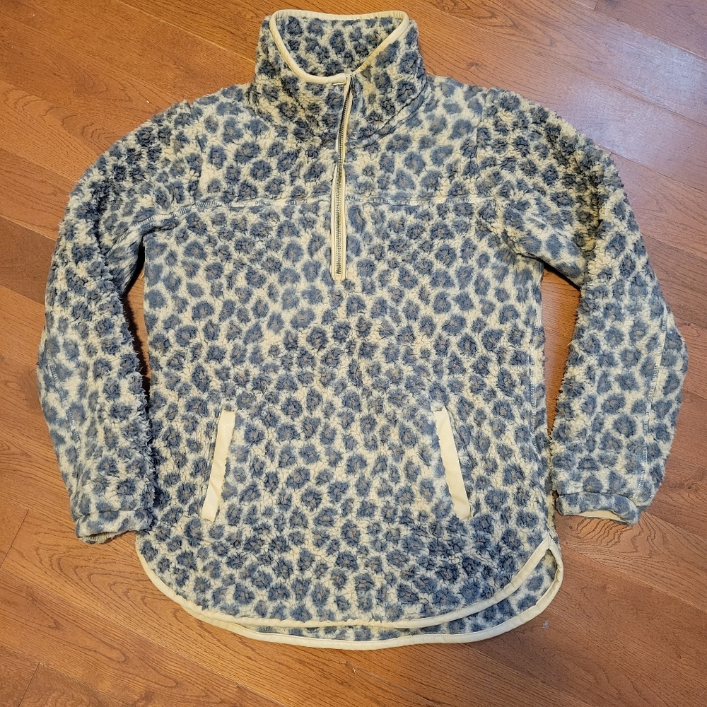 Abercrombie Half Zip Sherpa Pullover